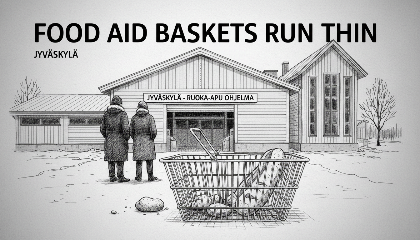 Food Aid Baskets Run Thin in Jyväskylä as Supermarket Donations Dwindle