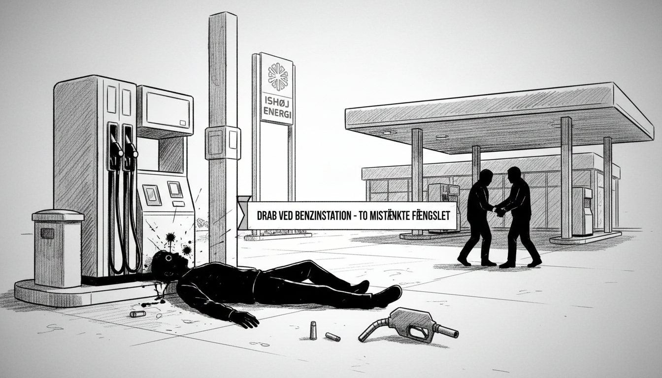 Man Killed with Two Head Shots at Danish Gas Station