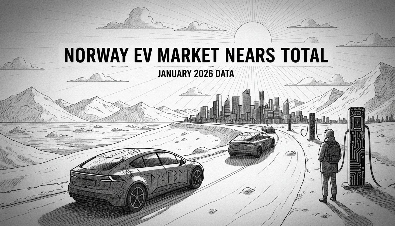 Norway EV Market Nears Total: January 2026 Data