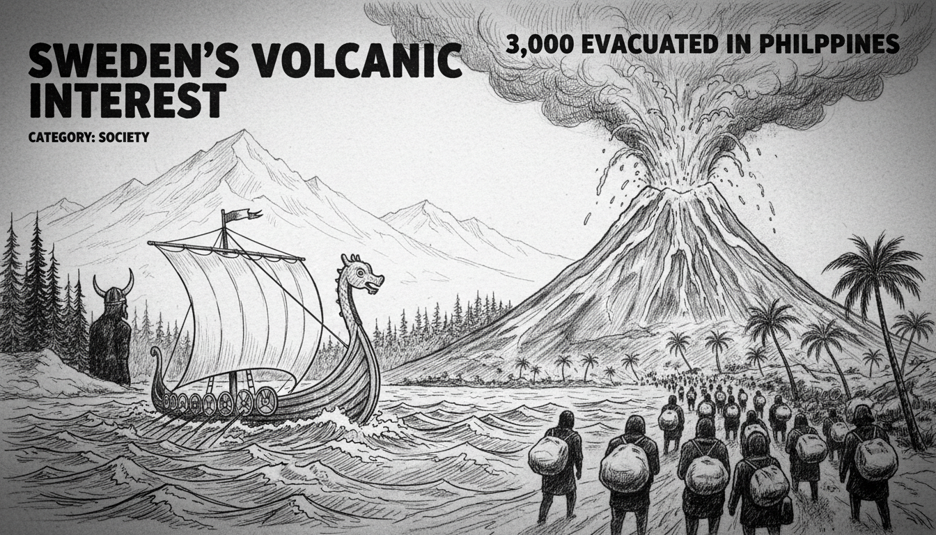 Sweden's Volcanic Interest: 3,000 Evacuated in Philippines