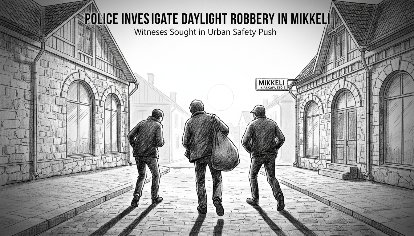 Police Investigate Serious Daylight Robbery in Mikkeli City Center