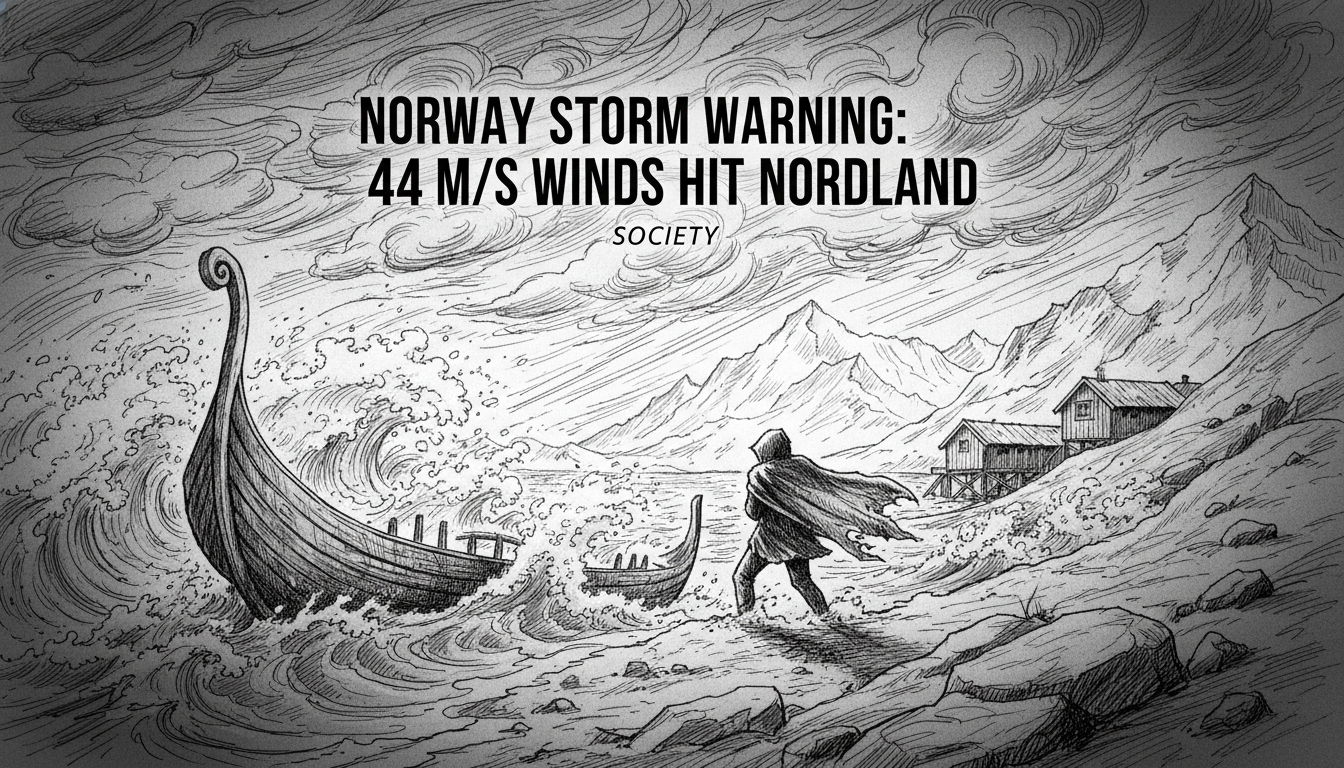 Norway Storm Warning: 44 m/s Winds Hit Nordland