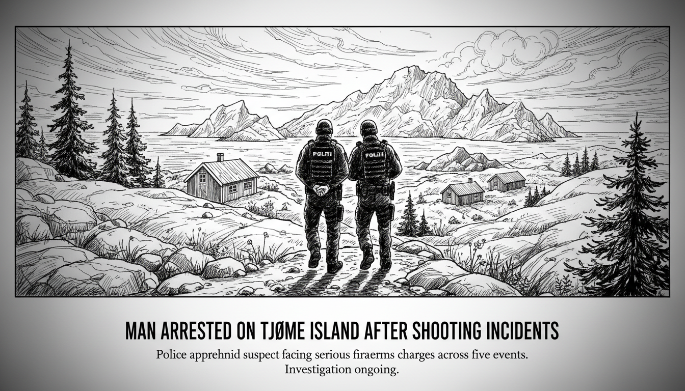 Man Arrested Following Shooting Incidents on Tjøme Island