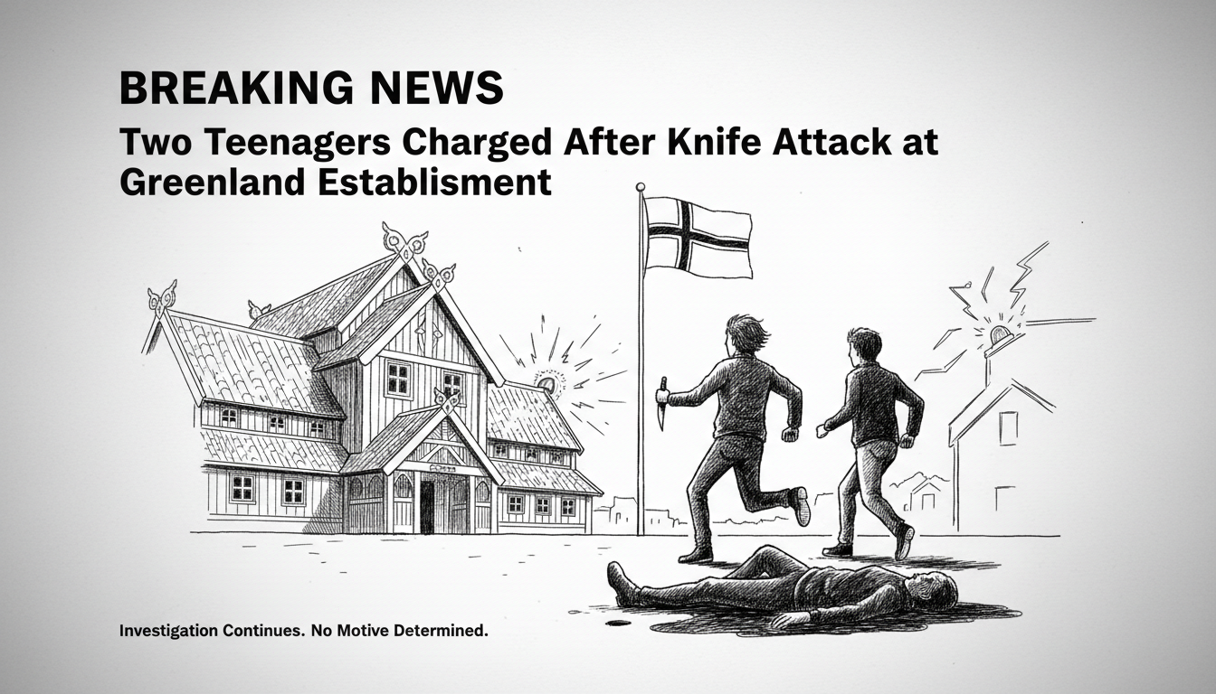 Two Teenagers Charged After Knife Attack at Greenland Establishment