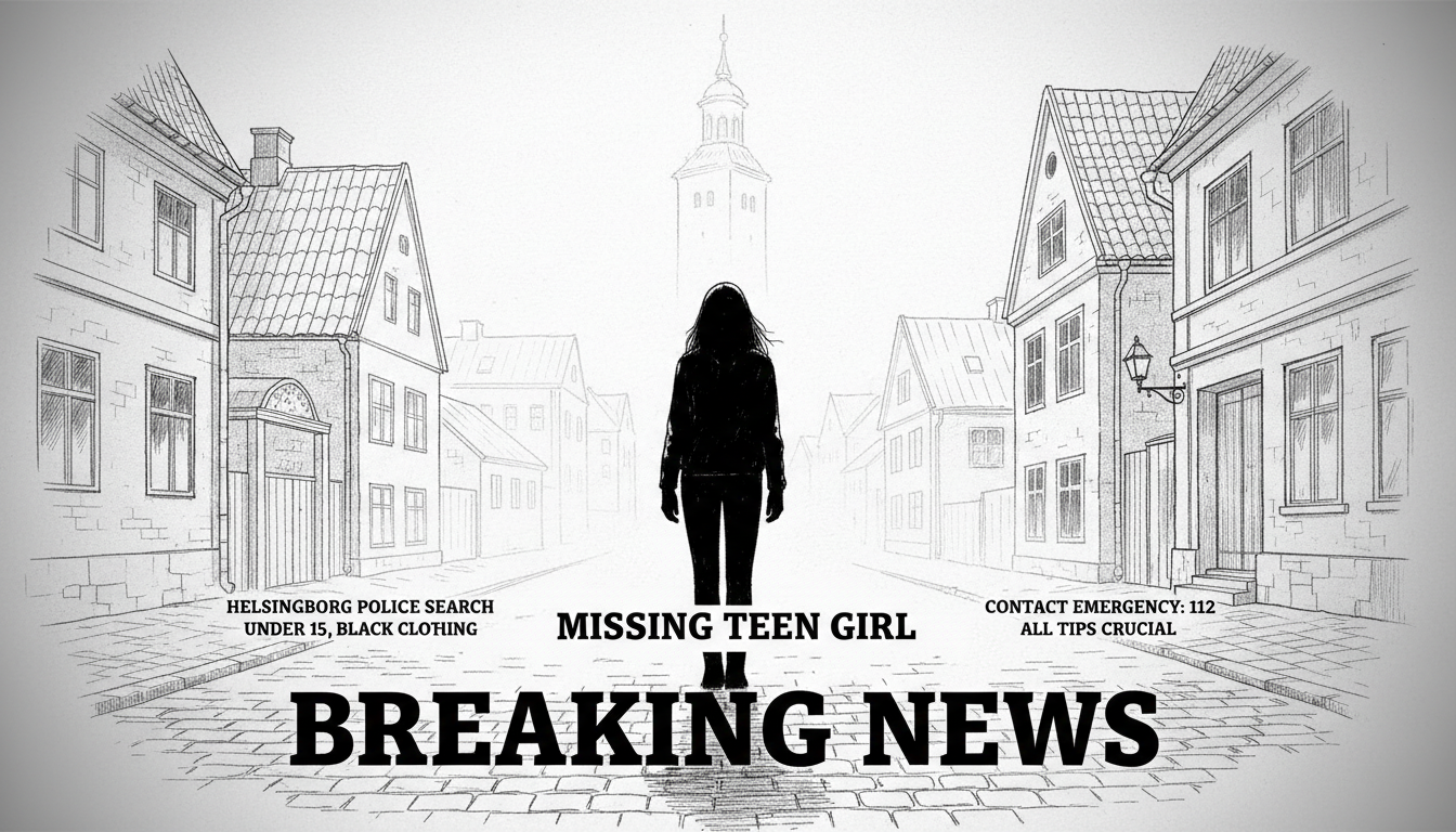 Teen Girl Missing in Helsingborg Police Search
