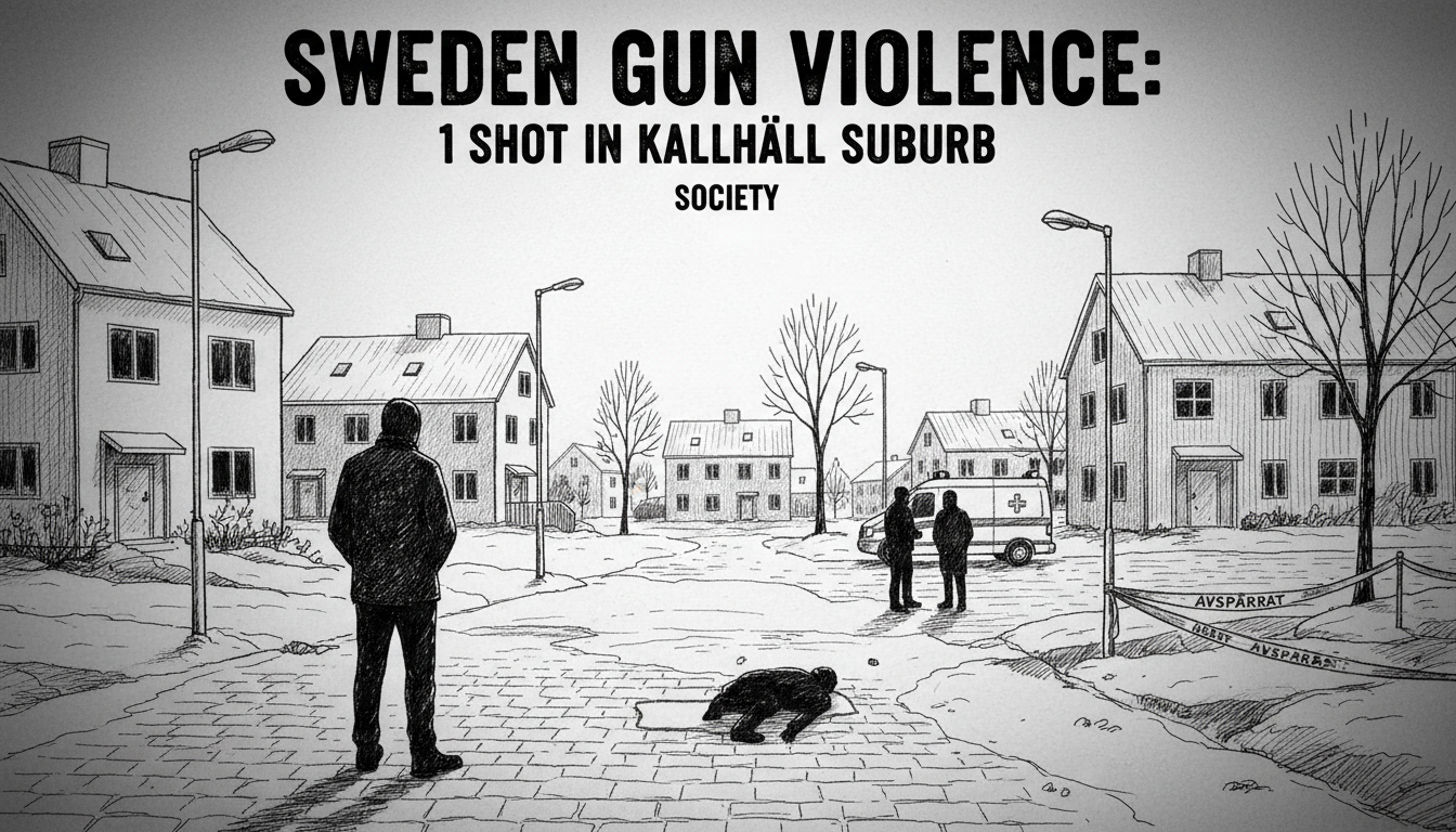 Sweden Gun Violence: 1 Shot in Kallhäll Suburb
