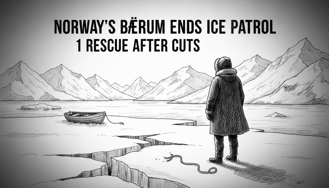 Norway's Bærum Ends Ice Patrol: 1 Rescue After Cuts