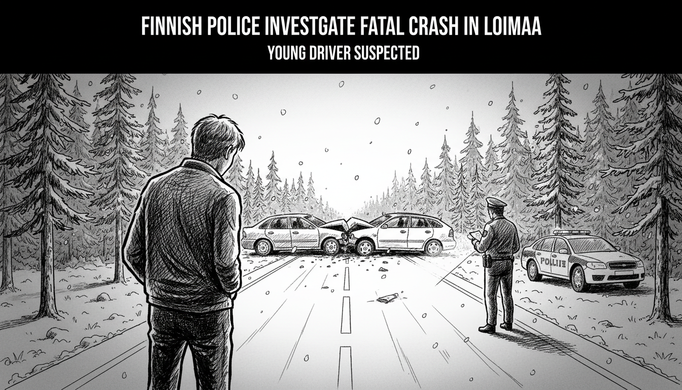 Finnish Police Investigate Fatal Crash in Loimaa, Young Driver Suspected