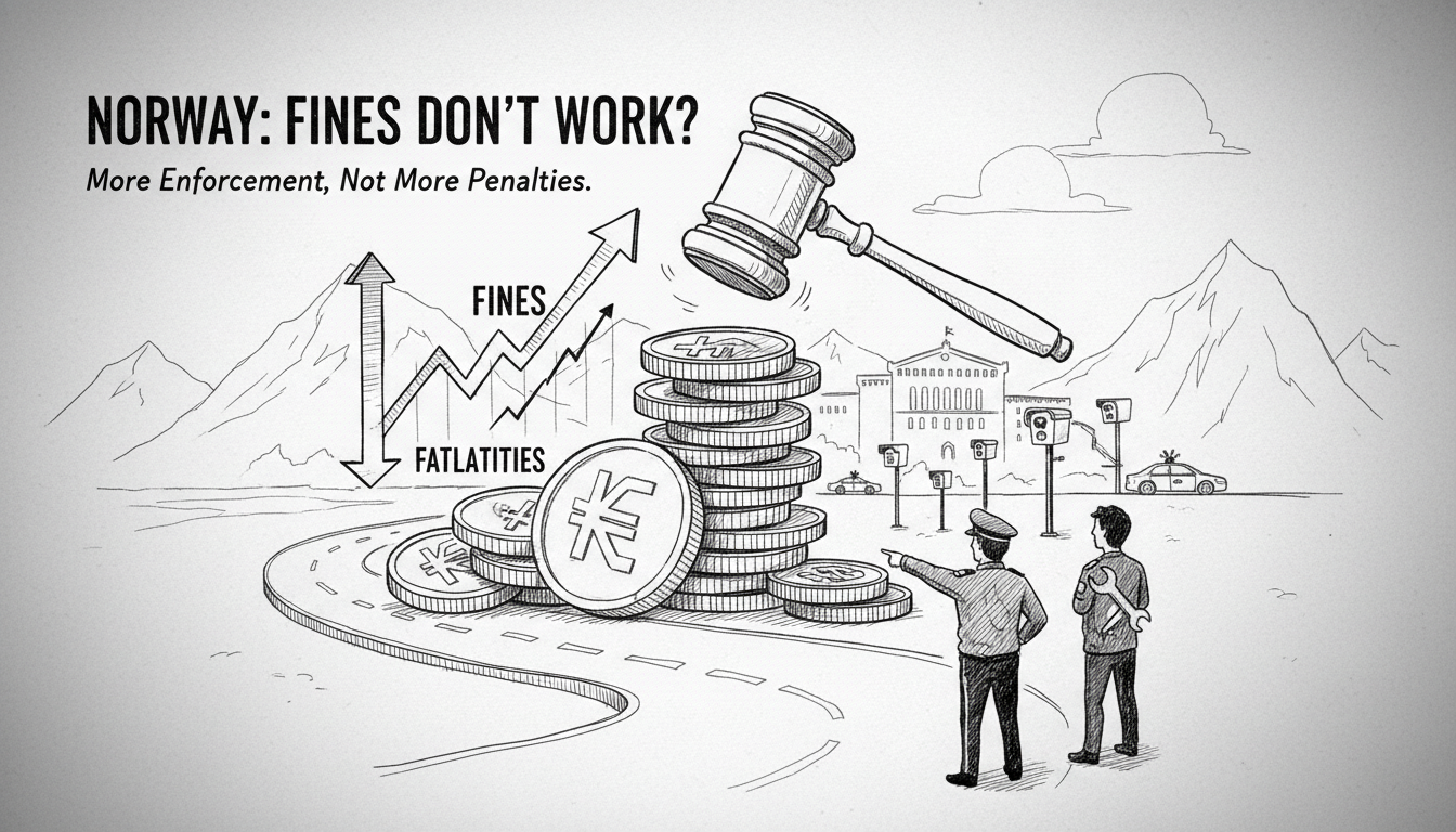 Norway Considers Higher Traffic Fines Despite Evidence They Don't Work