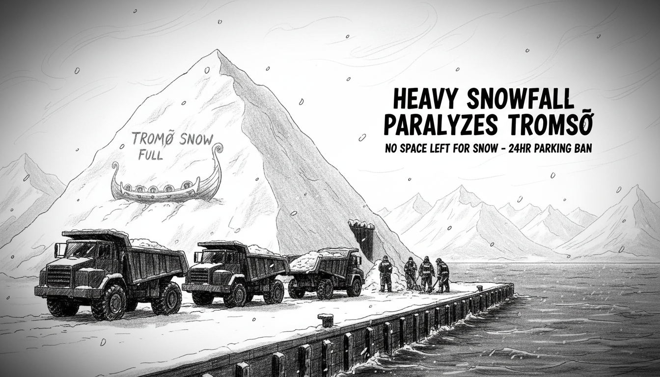 Heavy Snowfall Creates Major Problems in Tromsø: No Space Left for Snow