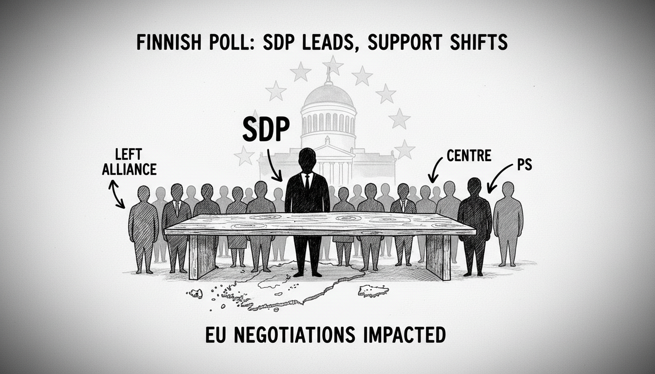 Finnish Poll Shows SDP Leads as Support for Top Three Parties Declines