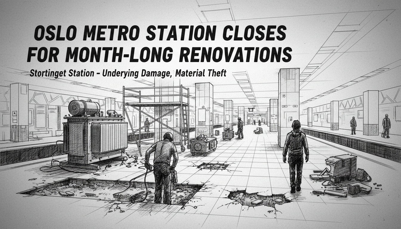 Oslo Metro Station Closes for Month-Long Renovations