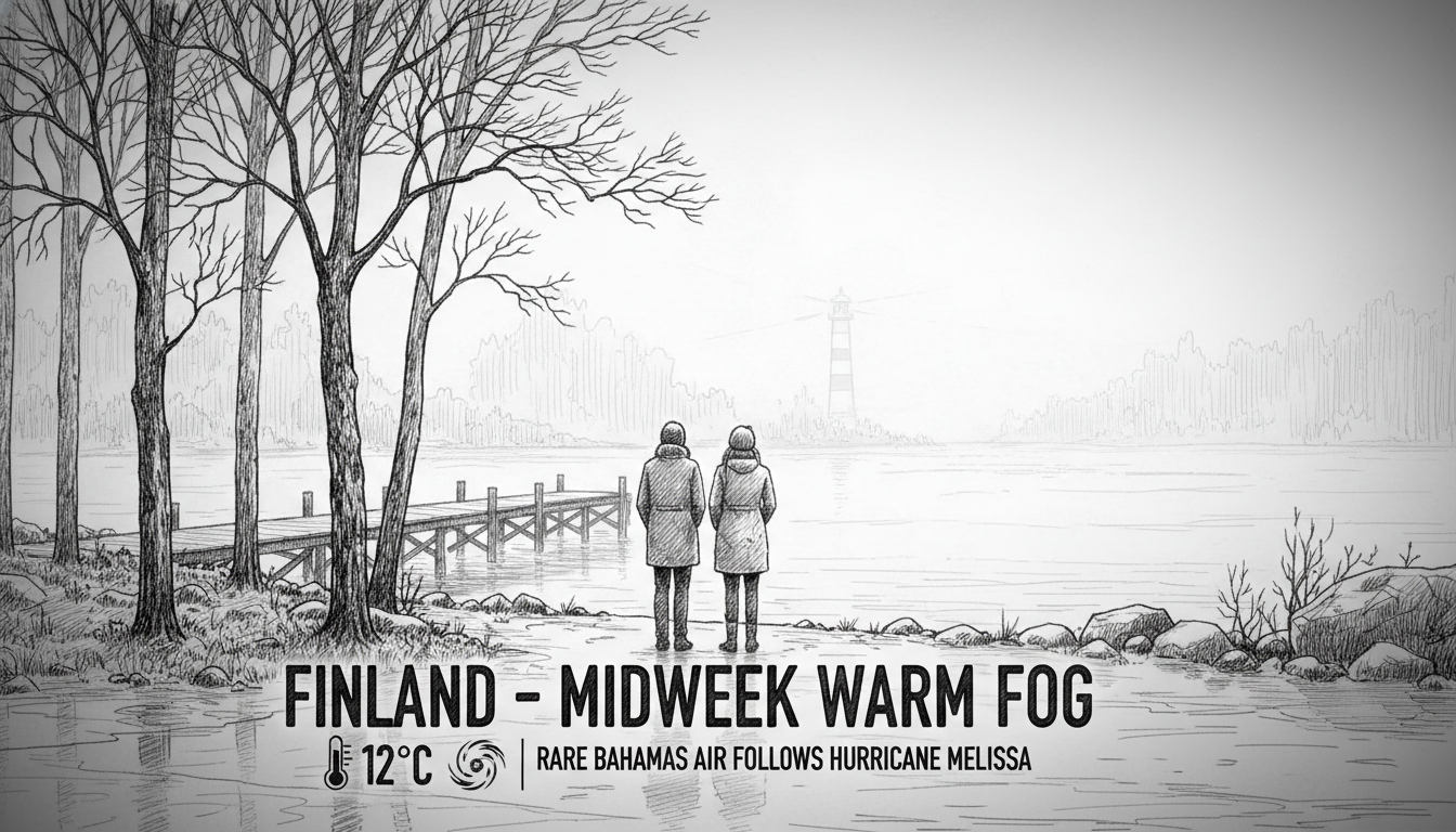 Exceptionally Warm but Foggy Weather Forecast for Midweek