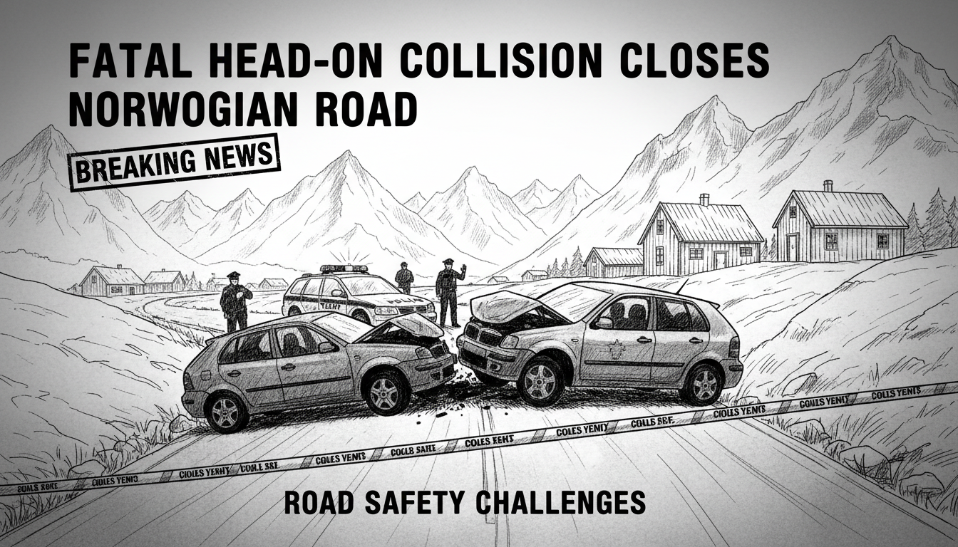 Fatal Head-On Collision Closes Norwegian Road