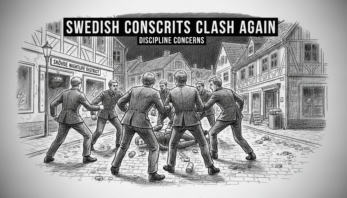 Swedish Conscripts Clash Again in Skövde Nightlife District