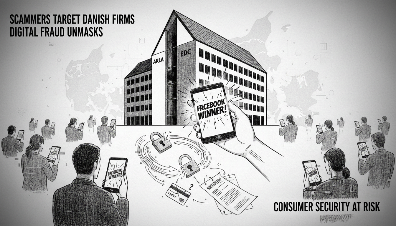 Scammers Target Major Danish Firms in Facebook Competition Fraud