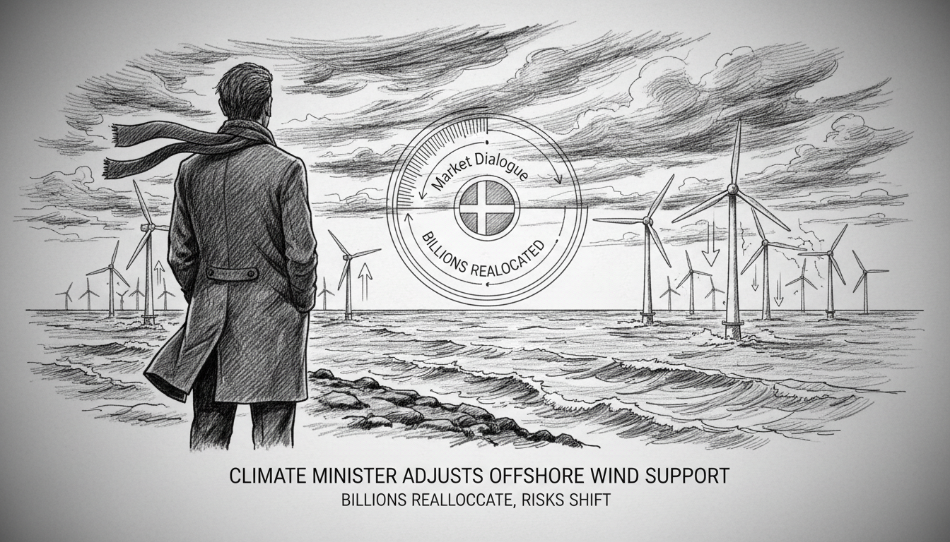 Climate Minister Adjusts Offshore Wind Support Following Market Dialogue