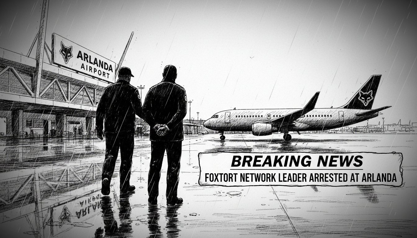 Foxtrot Network Leader Arrested at Arlanda Airport