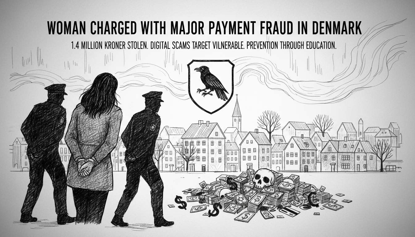 Woman Charged with Major Payment Fraud in Denmark