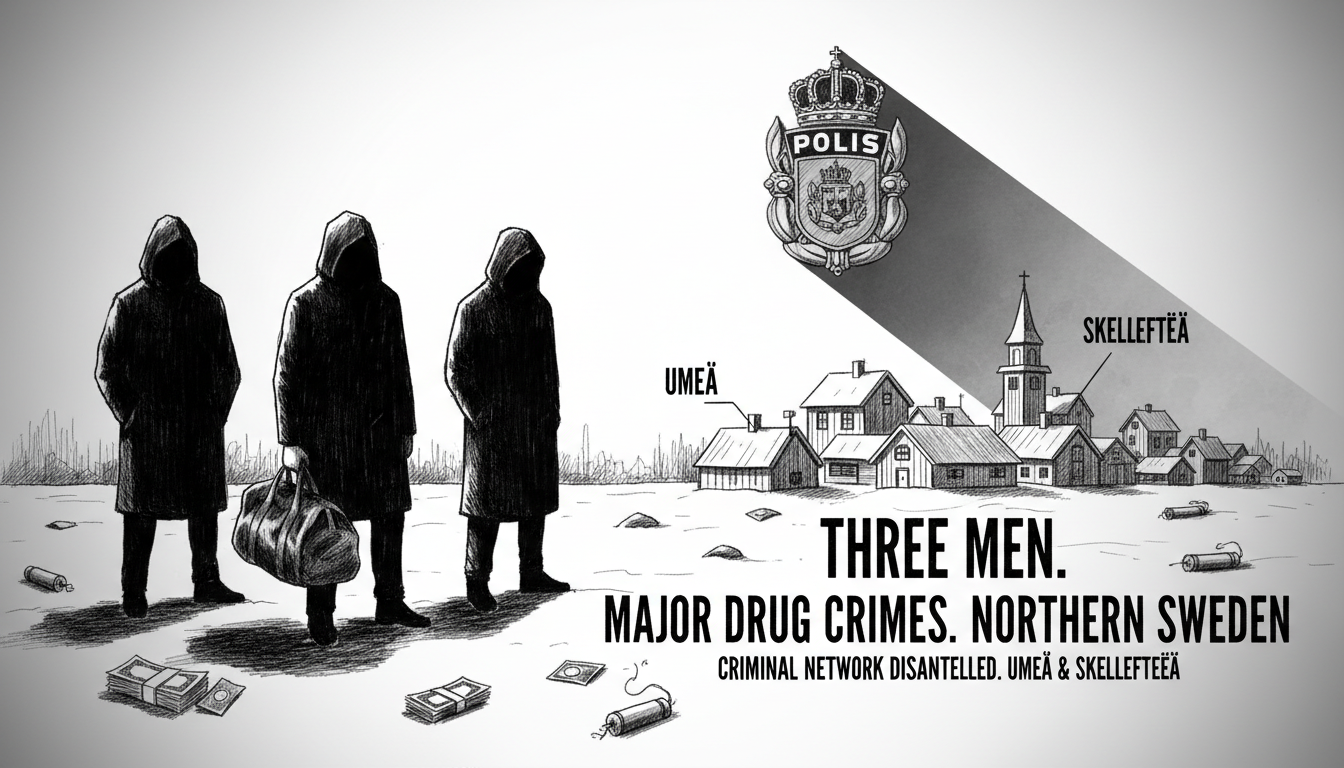 Three Men Face Charges for Major Drug Crimes in Northern Sweden