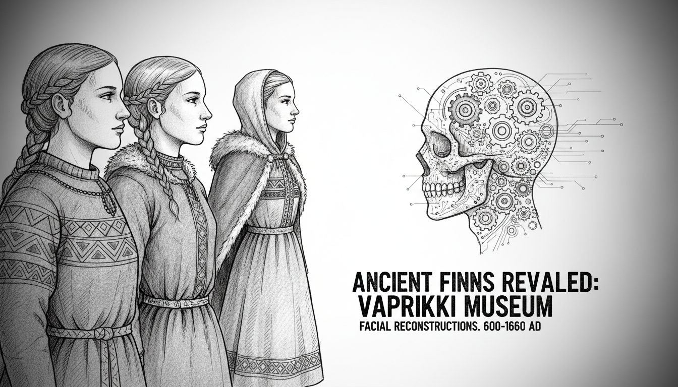 Facial Reconstructions Bring Ancient Finns to Life at Vapriikki Museum