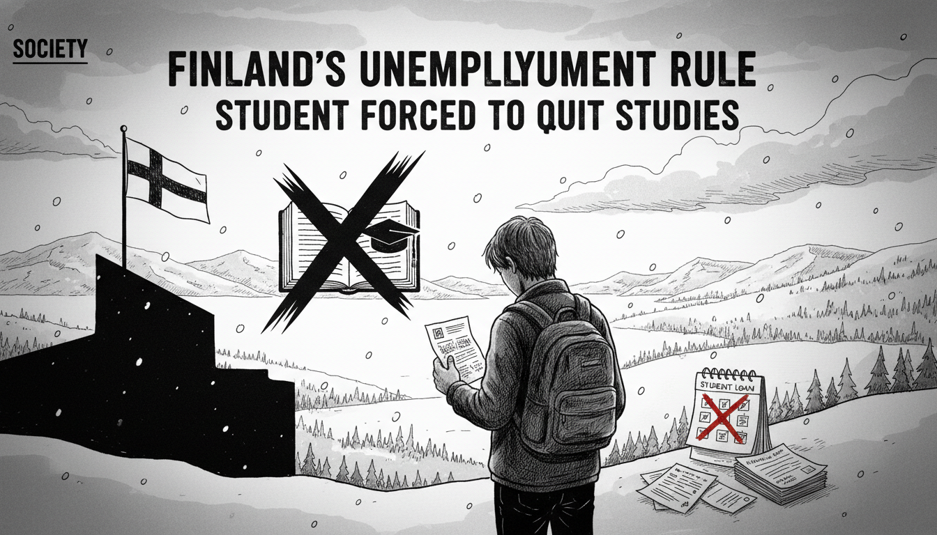 Finland's Unemployment Rule: Student Forced to Quit Studies