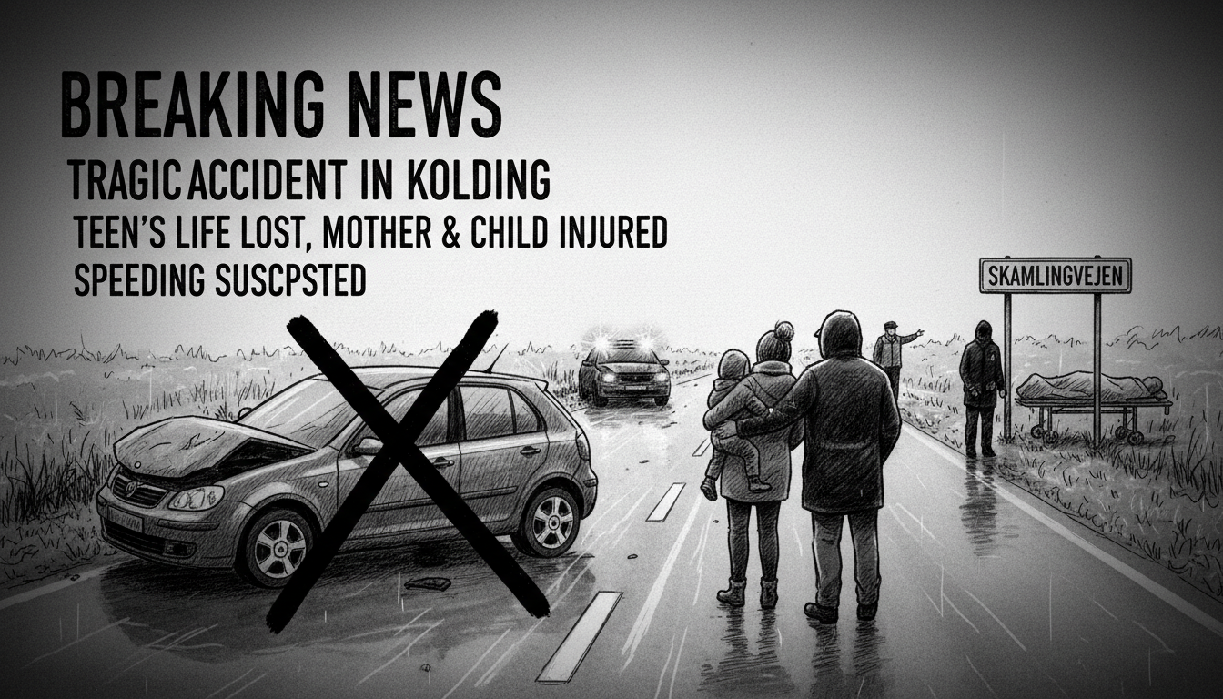 Tragic Accident in Kolding Claims Teen's Life, Injures Mother and Child