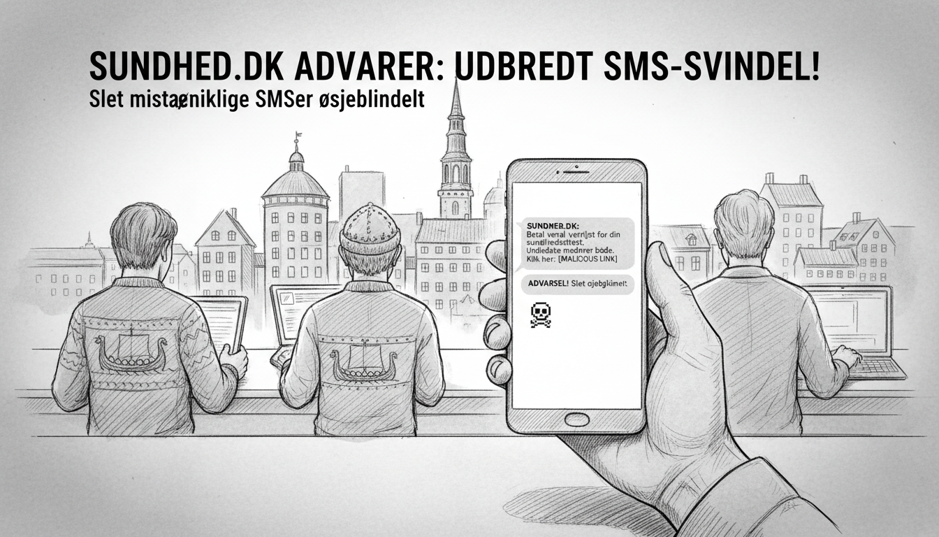 Health Portal Warns of Widespread SMS Scam Targeting Danes