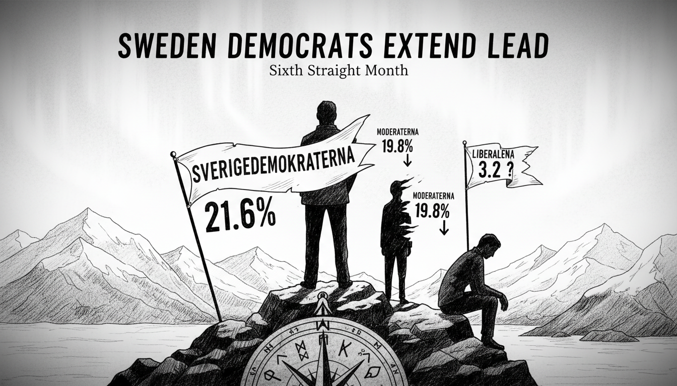 Sweden Democrats Extend Lead Over Moderate Party in Latest Poll