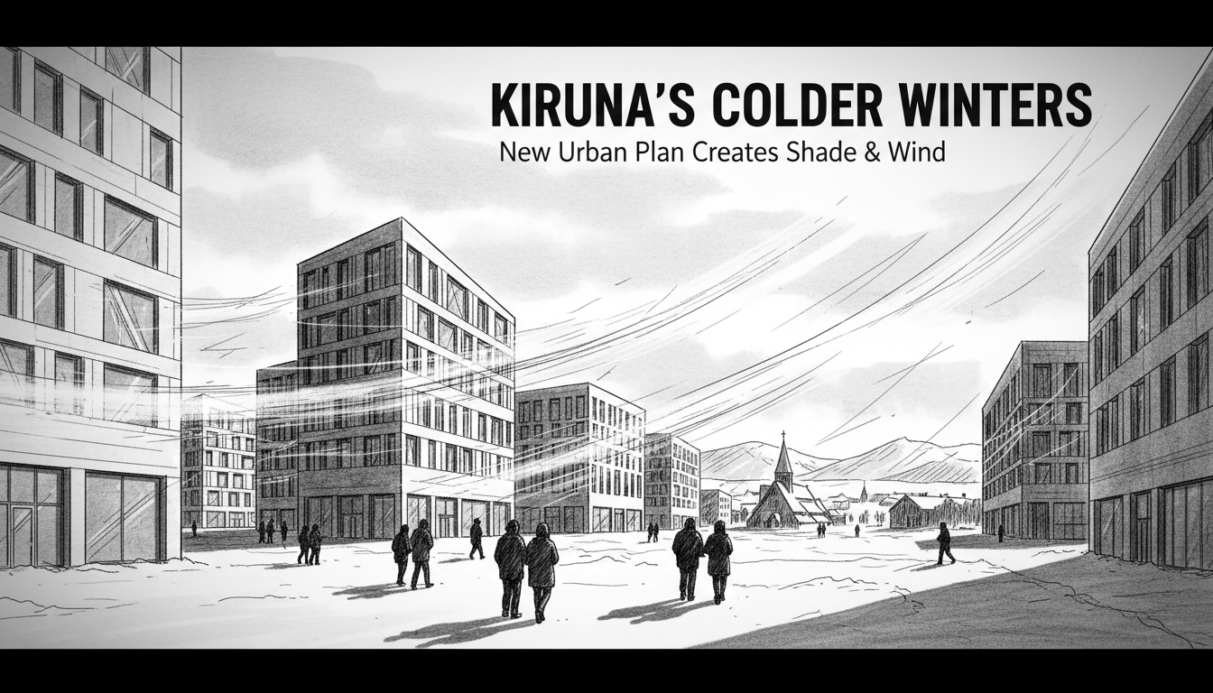Kiruna's New City Center Experiences Colder Winters After Relocation