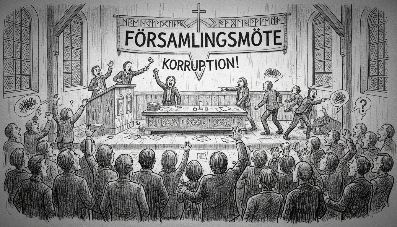Church Meeting Erupts After Corruption Revelations