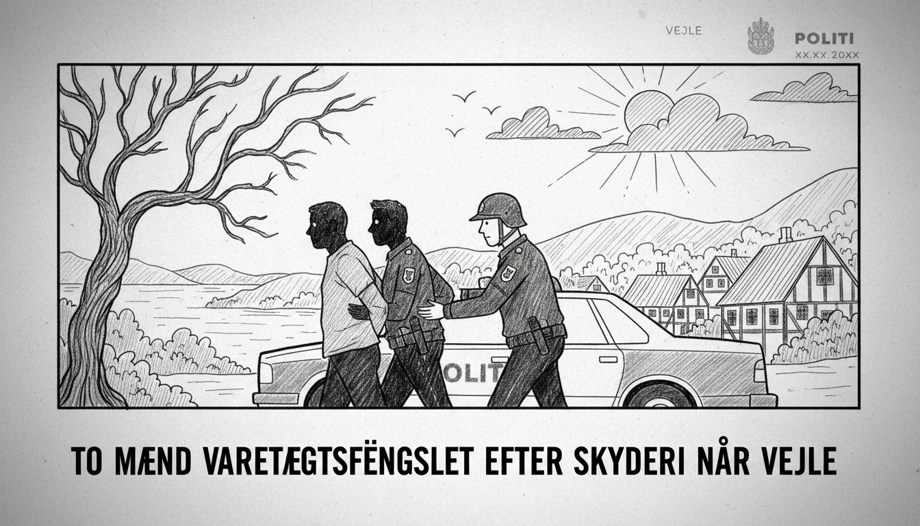 Two men remanded in custody after shooting incident near Vejle