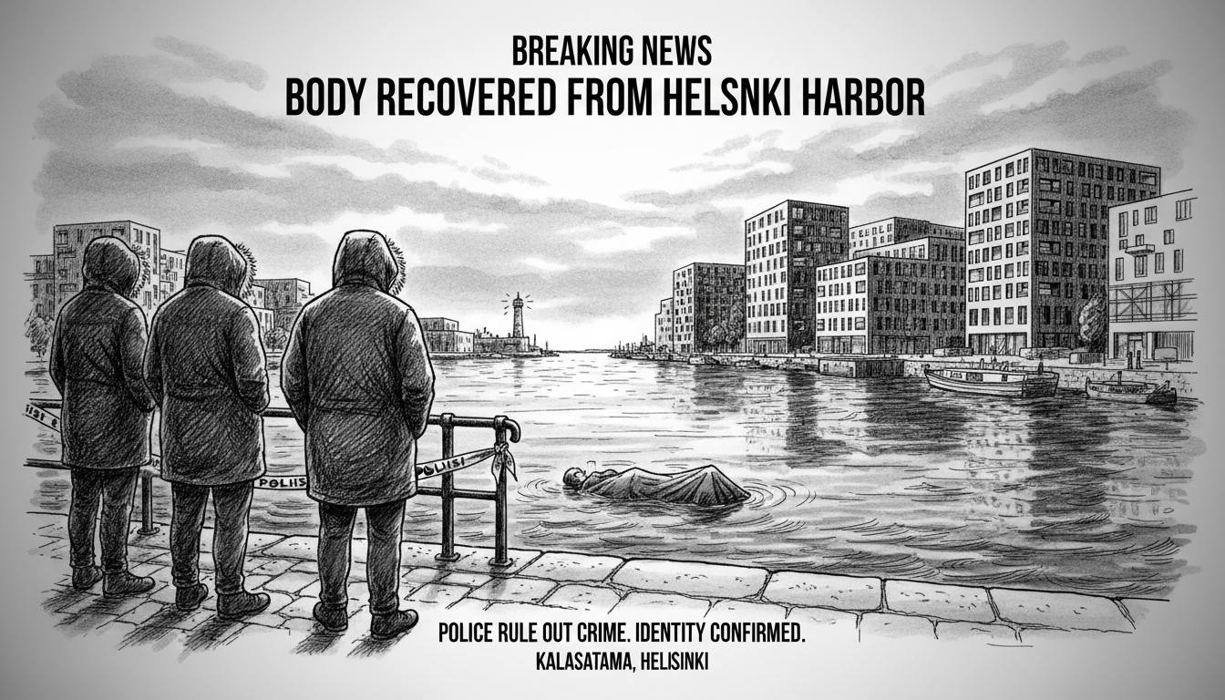 Body Recovered from Helsinki Harbor Waters, Police Rule Out Crime