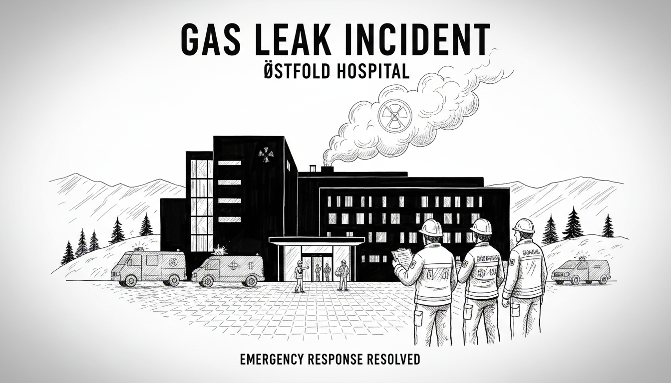 Gas Leak Incident at Østfold Hospital Prompts Emergency Response
