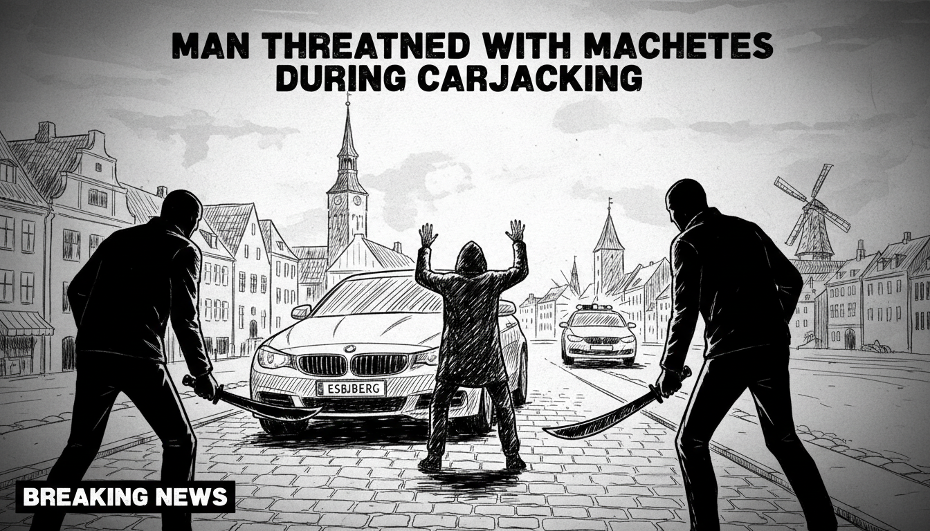 Man Threatened With Machetes During Carjacking in Esbjerg