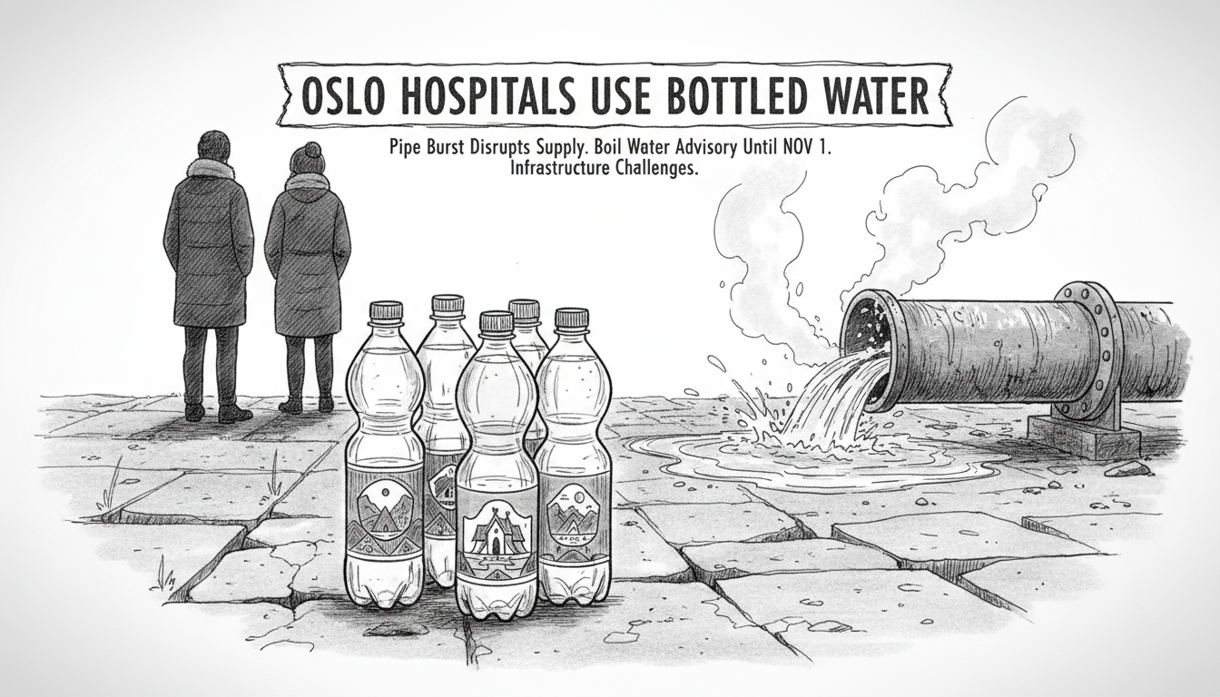 Oslo Hospitals Use Bottled Water After Pipe Burst