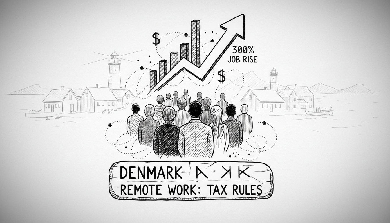 Denmark Remote Work: 300% Job Rise, Tax Rules