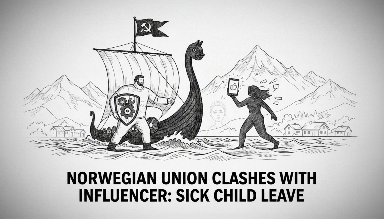 Norwegian Union Clashes with Influencer Over Sick Child Leave Policy