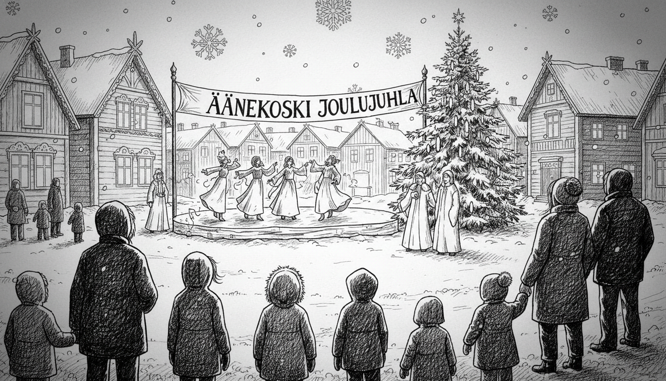 Snow Arrives Just in Time for Äänekoski Christmas Celebration