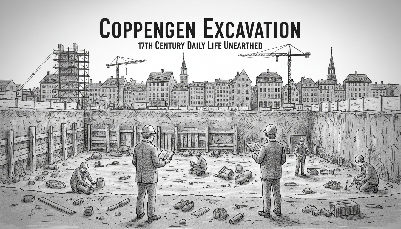 Massive Copenhagen Excavation Reveals 17th Century Daily Life