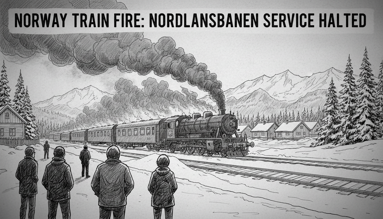 Norway Train Fire: Nordlandsbanen Service Halted