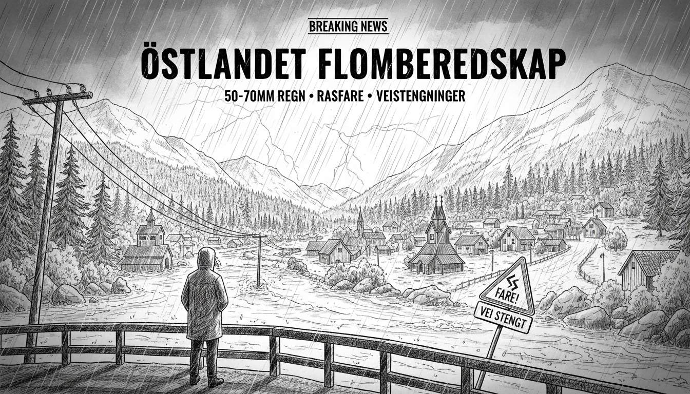 Eastern Norway Braces for Heavy Rainfall and Flooding