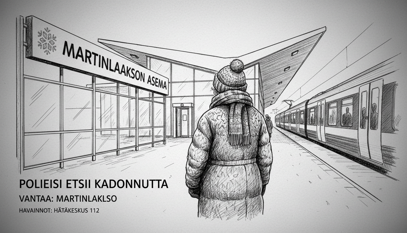 Police Seek Missing Elderly Woman Last Seen at Vantaa Station