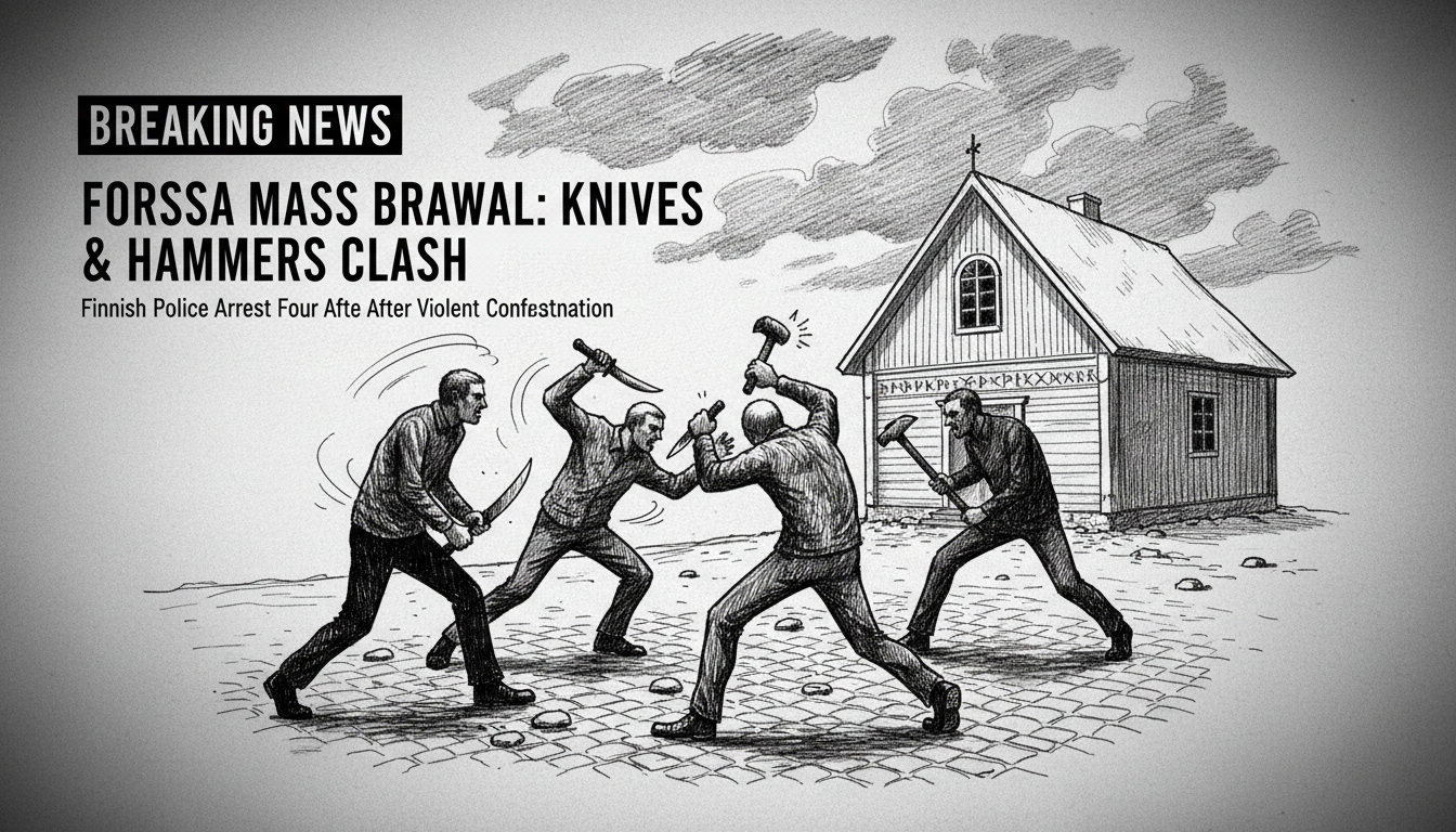 Mass Brawl in Forssa Involves Knives and Hammers