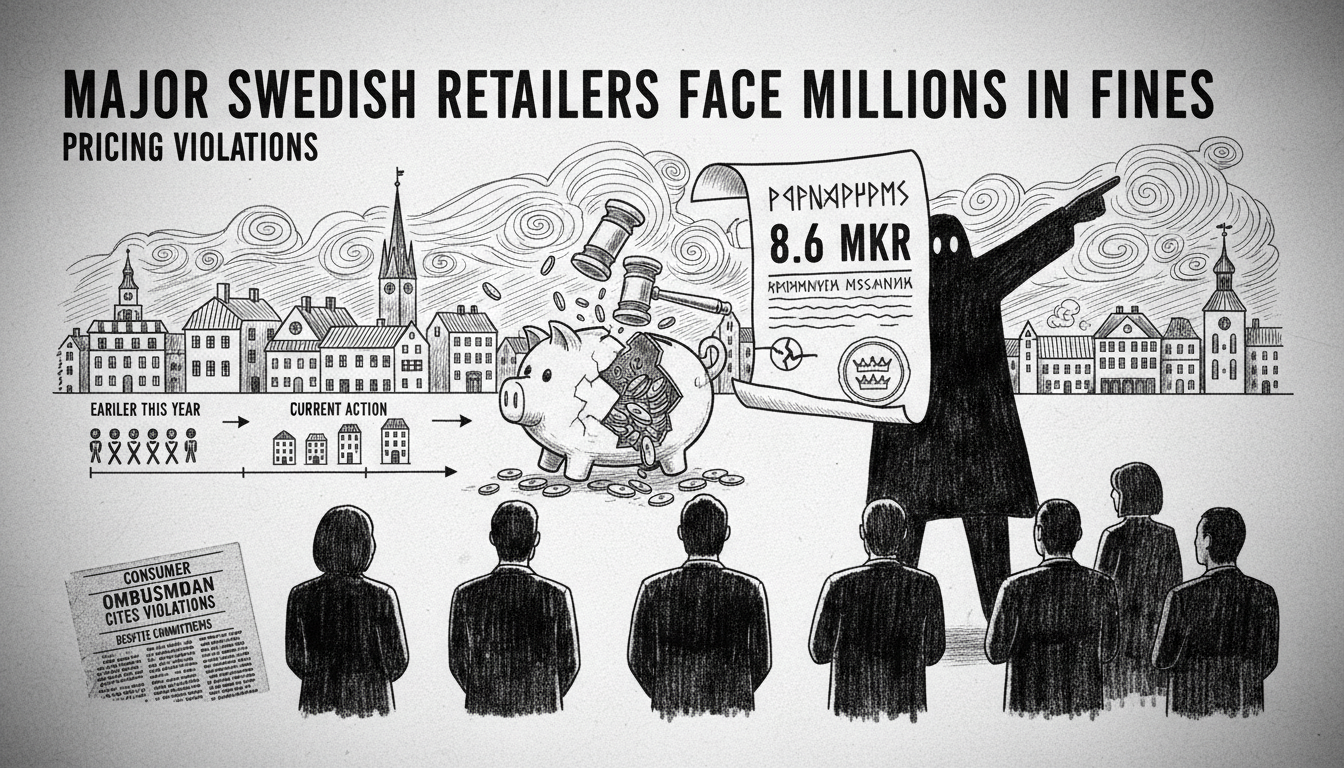 Major Swedish Retailers Face Millions in Fines Over Pricing Violations