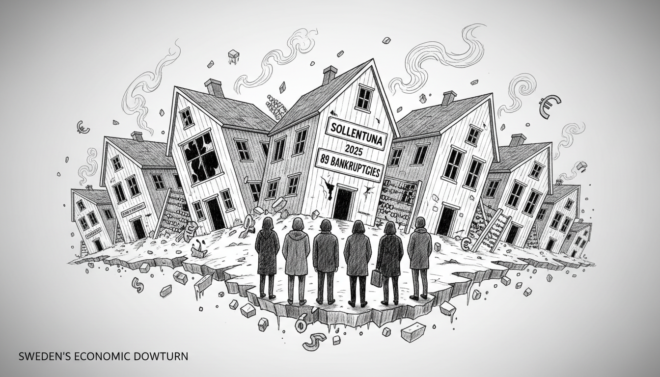 Sweden's Sollentuna Sees 89 Company Bankruptcies in 2025