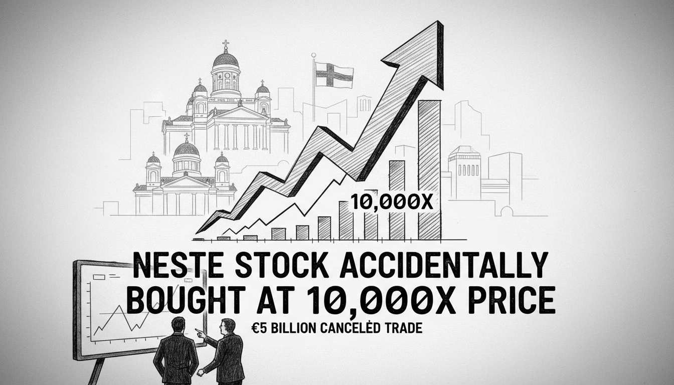 Neste Stock Accidentally Purchased at 10,000 Times Normal Price