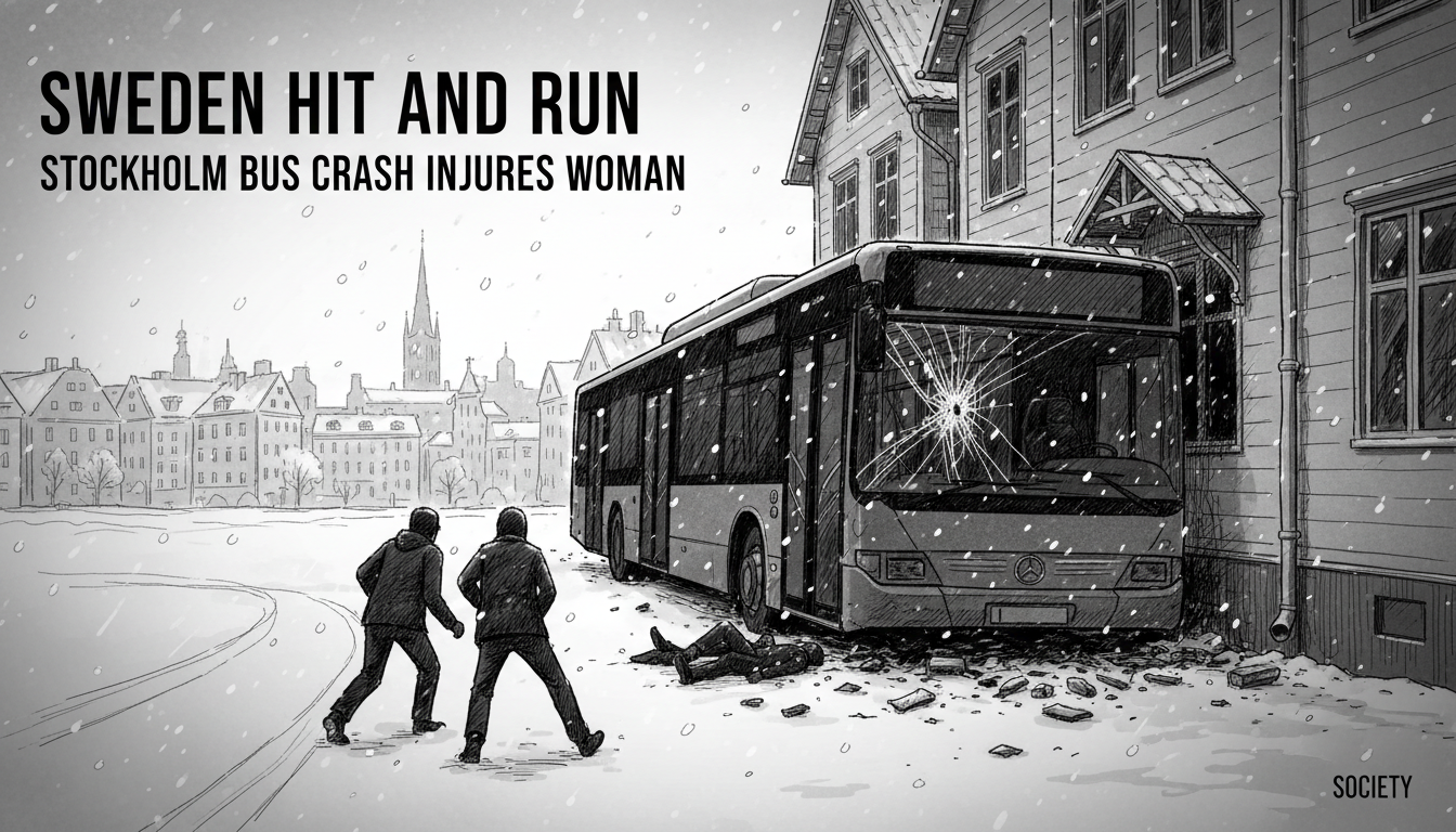 Sweden Hit and Run: Stockholm Bus Crash Injures Woman