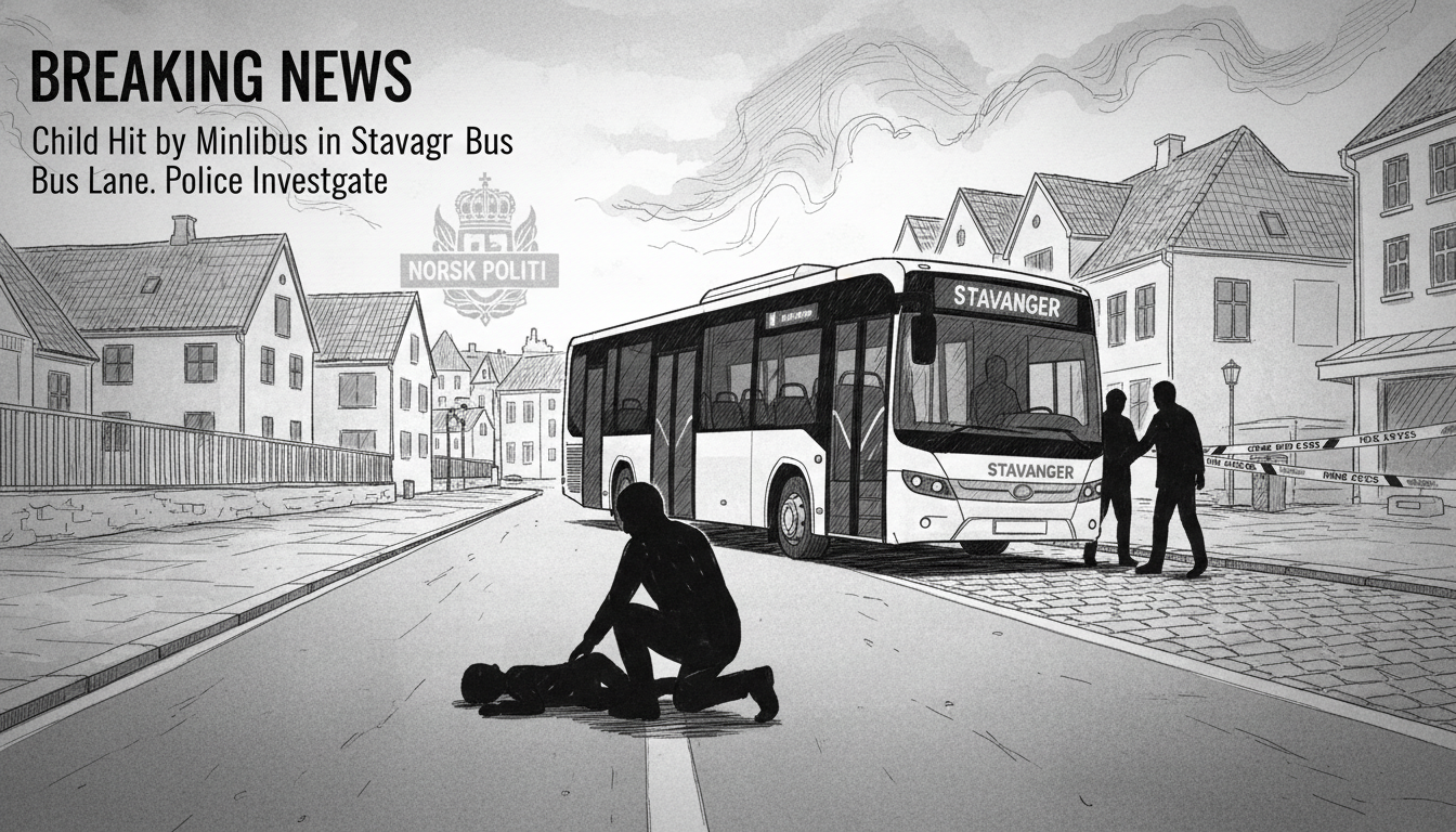 Child Hit by Minibus in Stavanger Bus Lane