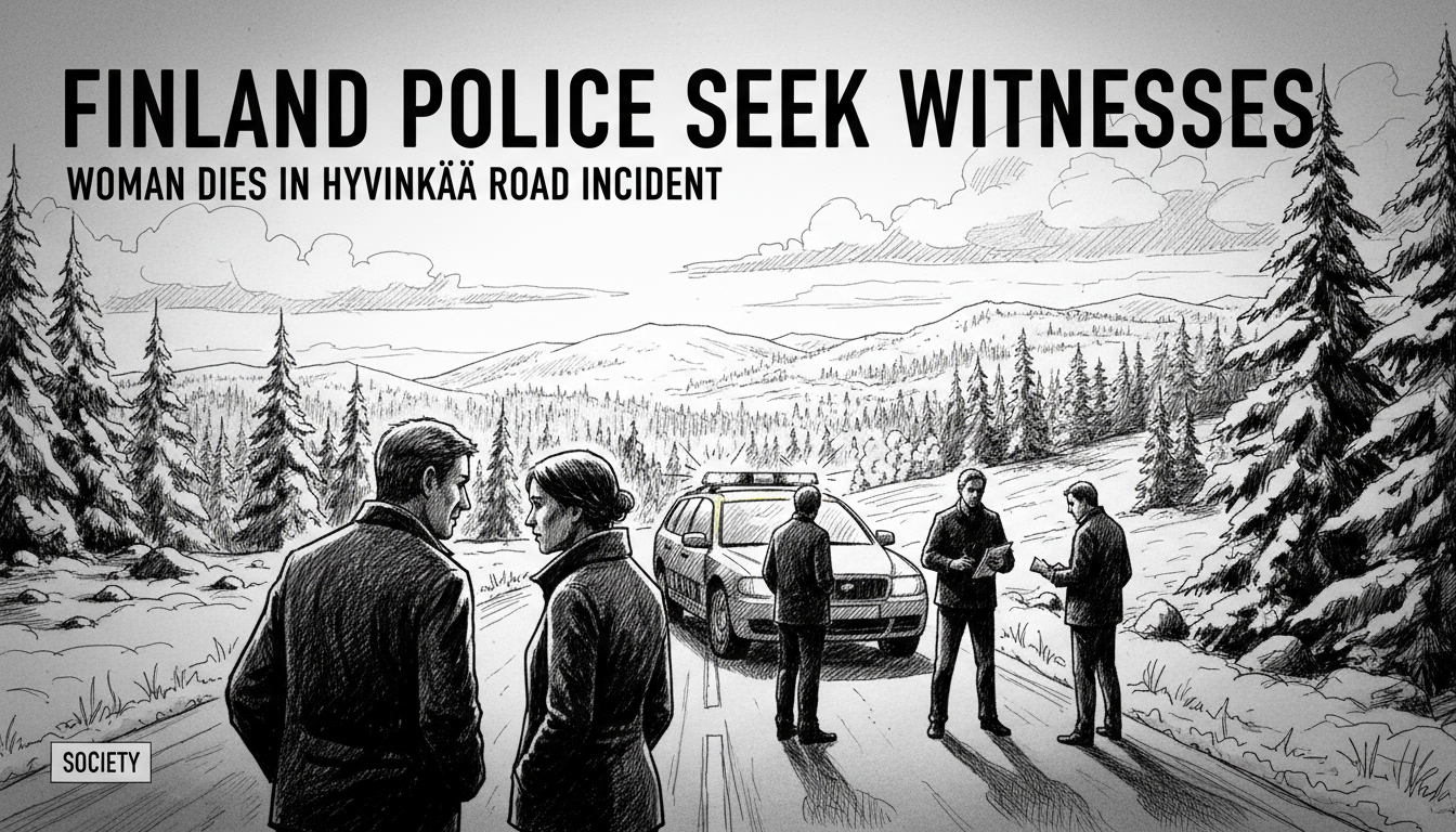 Finland Police Seek Witnesses: Woman Dies in Hyvinkää Road Incident